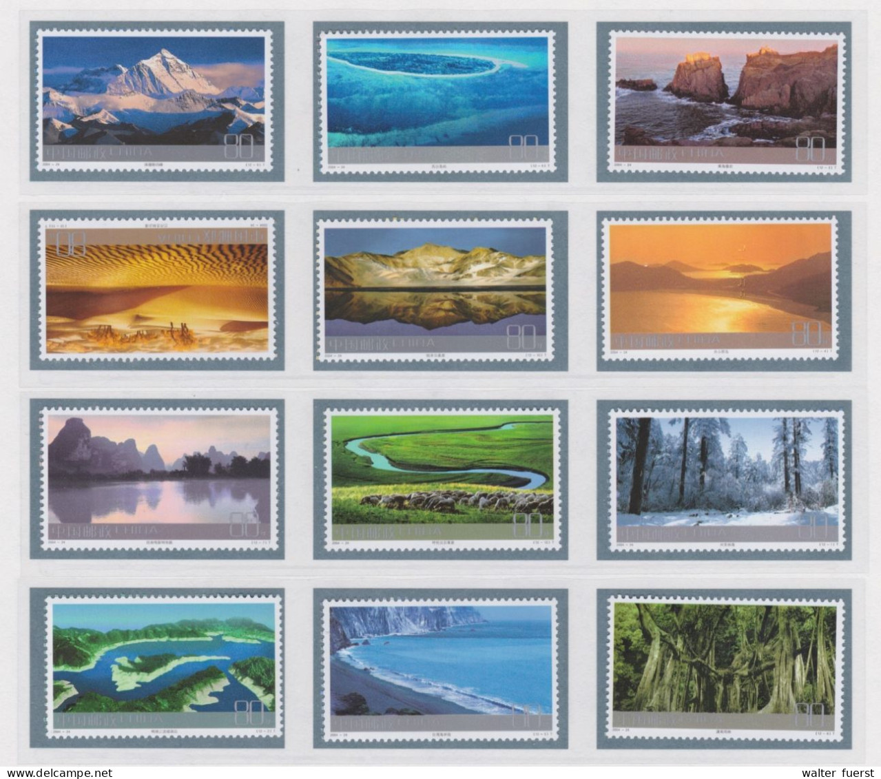 CHINA 2004, Nice Lot UM (IV Of IV), Series + 2 Minisheets - Lots & Serien