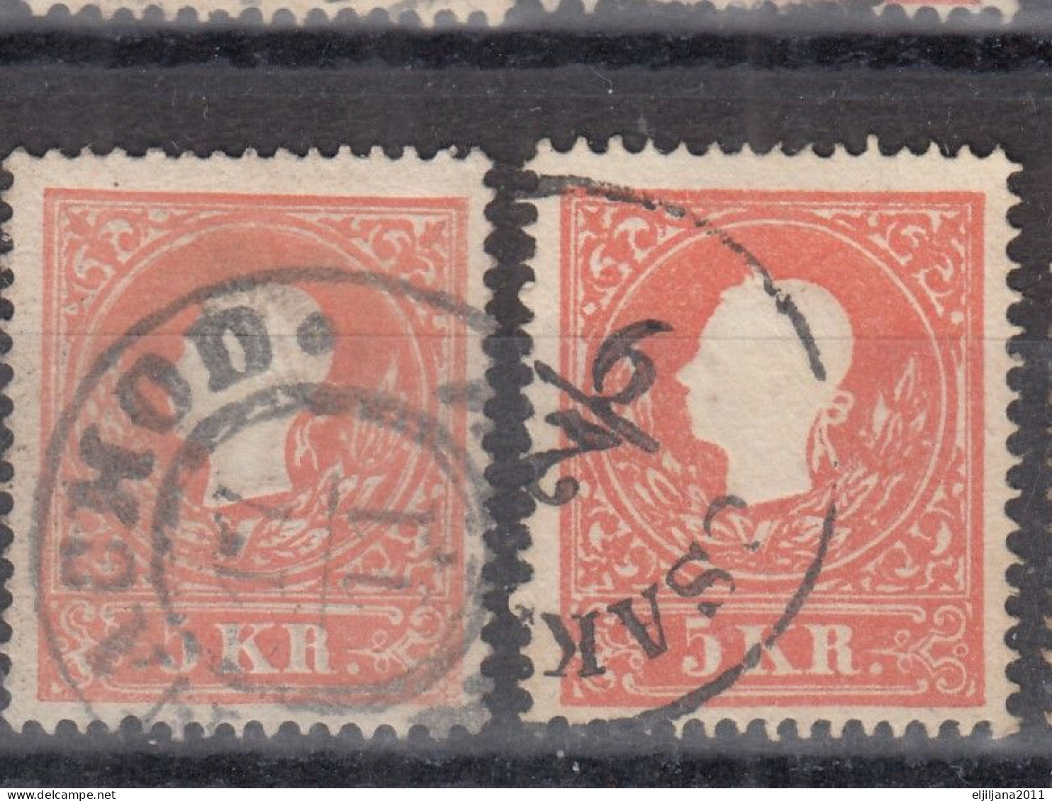 ⁕  Austria 1858/59 ⁕ Emperor Franz Josef I. Mi.13 ⁕ 15v Used - See Scan - Usados