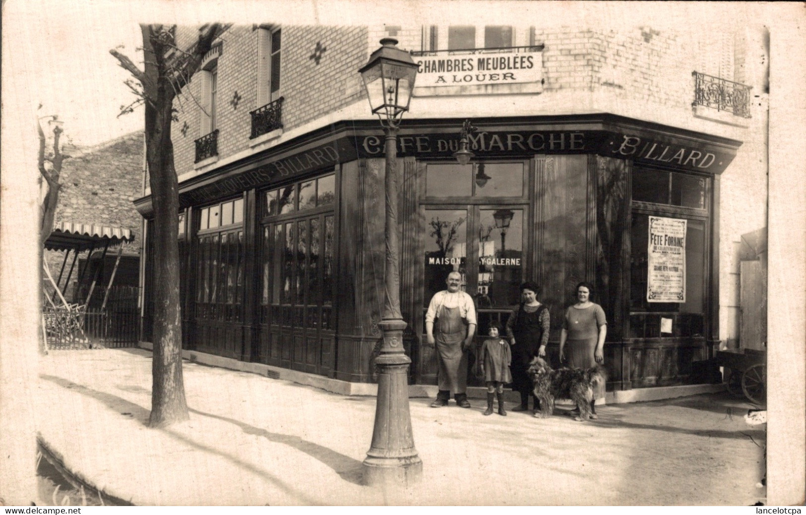 75 - PARIS 15è / CARTE PHOTO DEVANTURE CAFE DU MARCHE - BOULEVARD DE GRENELLE FACE VEL D'HIV - Arrondissement: 15