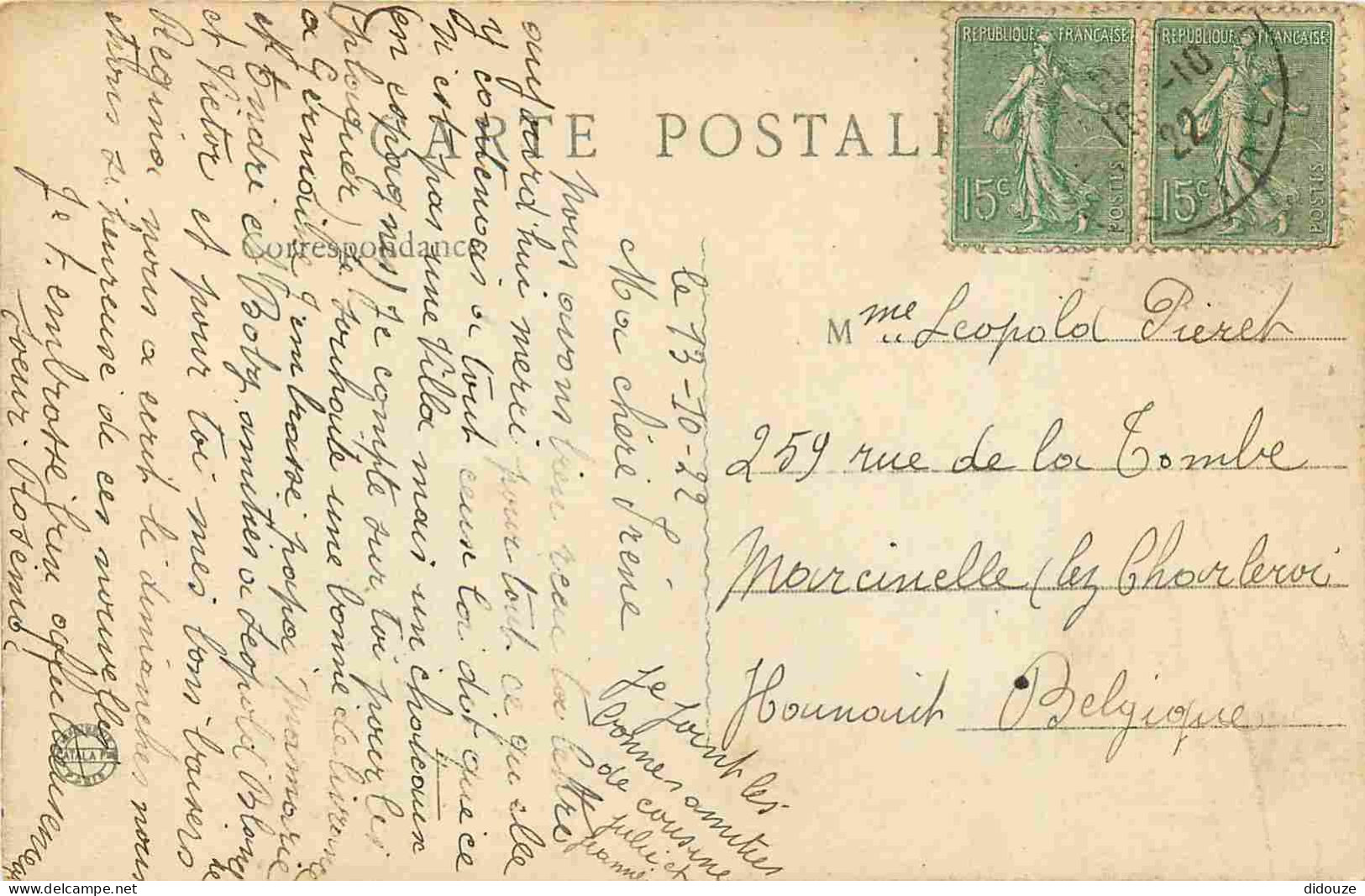 42 - Rive De Gier - Usines Arbel - Correspondance - CPA - Oblitération Ronde De 1922 - Voir Scans Recto-Verso - Rive De Gier