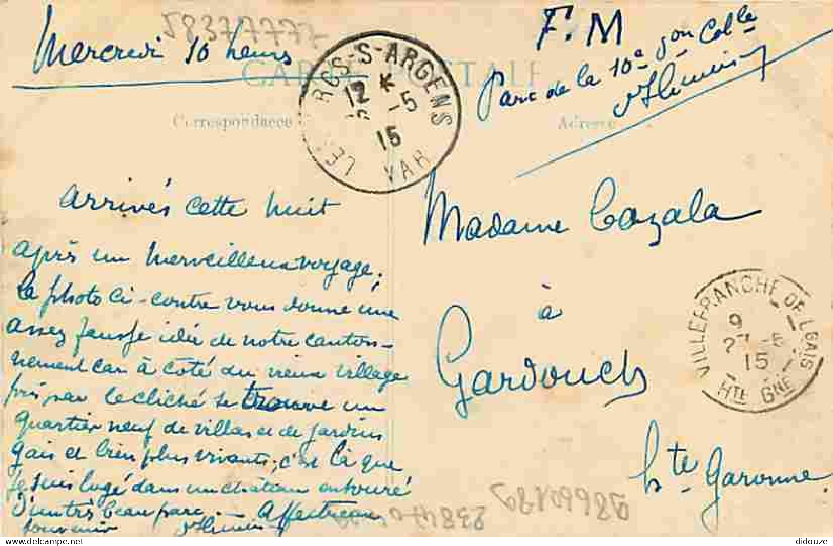 83 - Les Arcs - Vue Générale - Correspondance - Oblitération Ronde De 1915 - CPA - Voir Scans Recto-Verso - Les Arcs