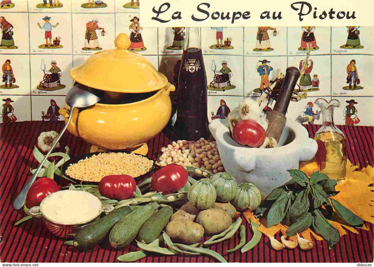 Recettes De Cuisine - Soupe Au Pistou - Gastronomie - CPM - Voir Scans Recto-Verso - Ricette Di Cucina