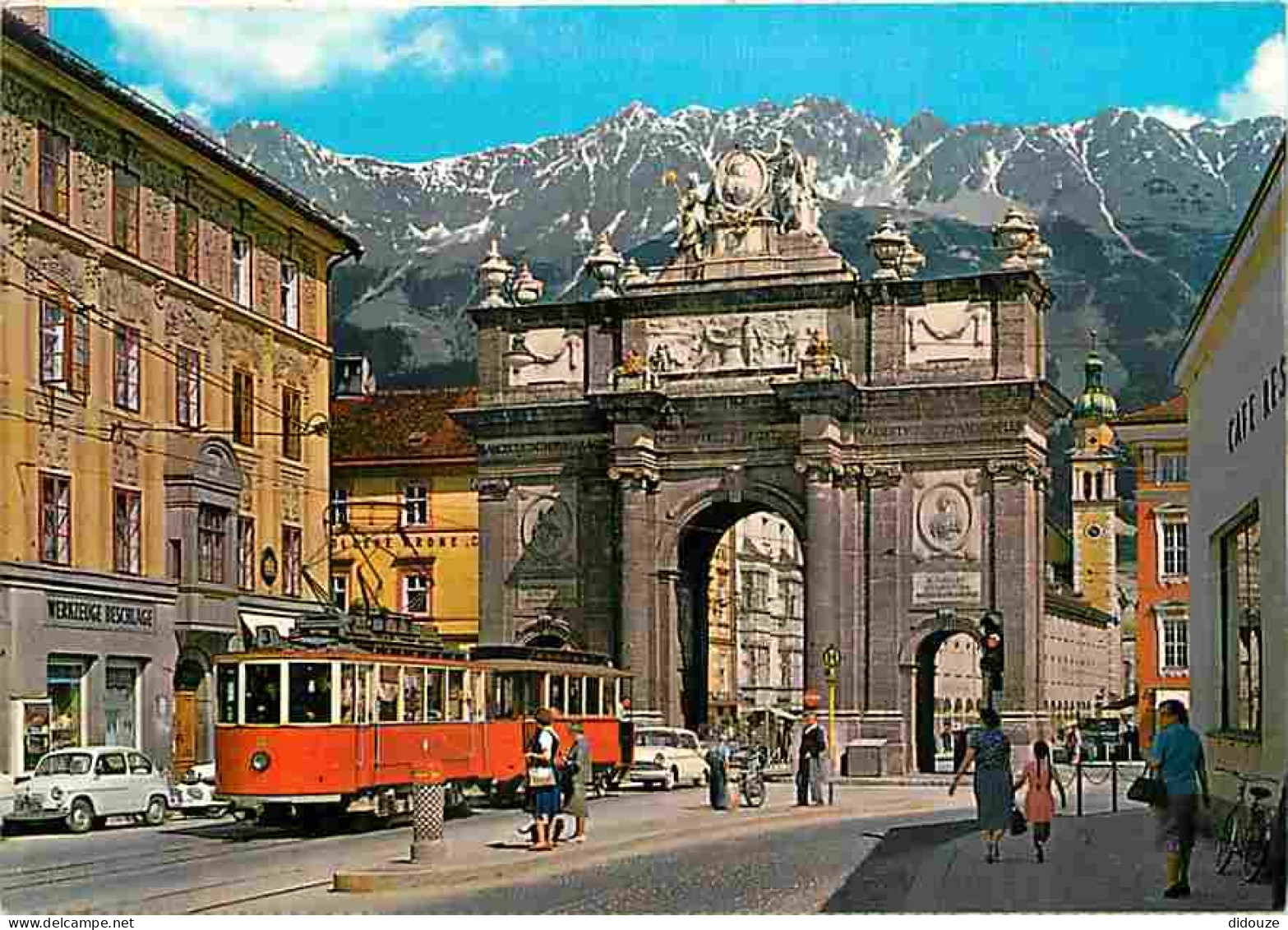 Trains - Tramways - Autriche - Innsbruck - Alpenstadt Innsbruck - Triumphpforte - CPM - Voir Scans Recto-Verso - Tram