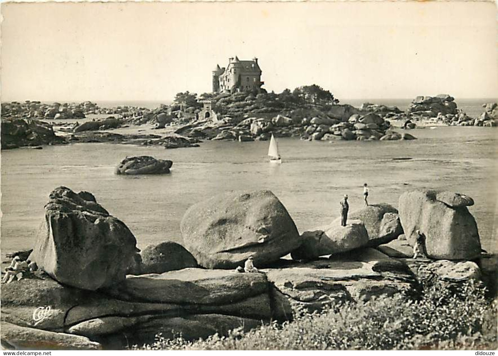 22 - Ploumanach - Le Château De Costaëres à Marée Haute - Animée - CPSM Grand Format - Voir Scans Recto-Verso - Ploumanac'h