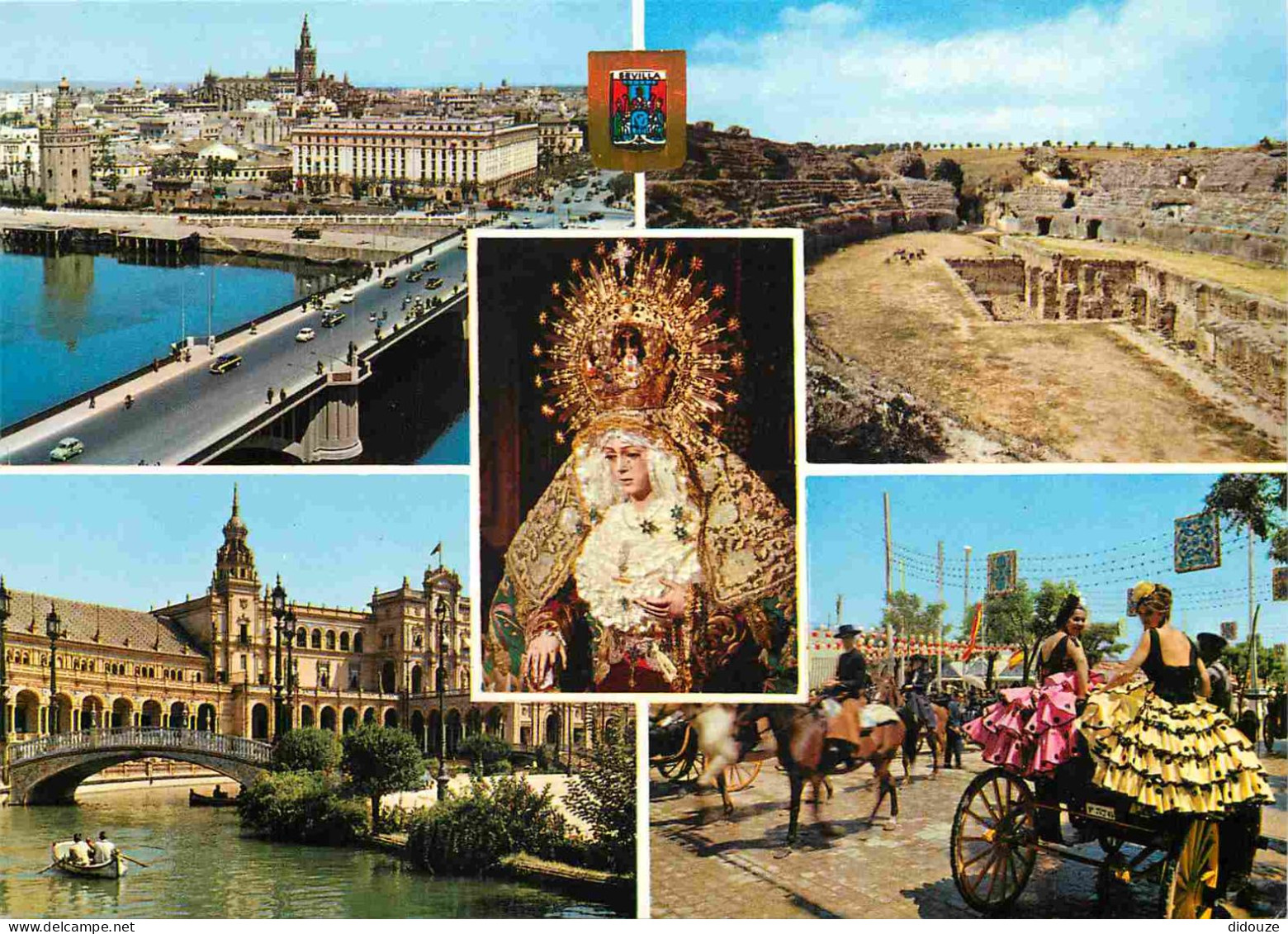 Espagne - Espana - Andalucia - Sevilla - Multivues - Robes - Espana - CPM - Voir Scans Recto-Verso - Sevilla