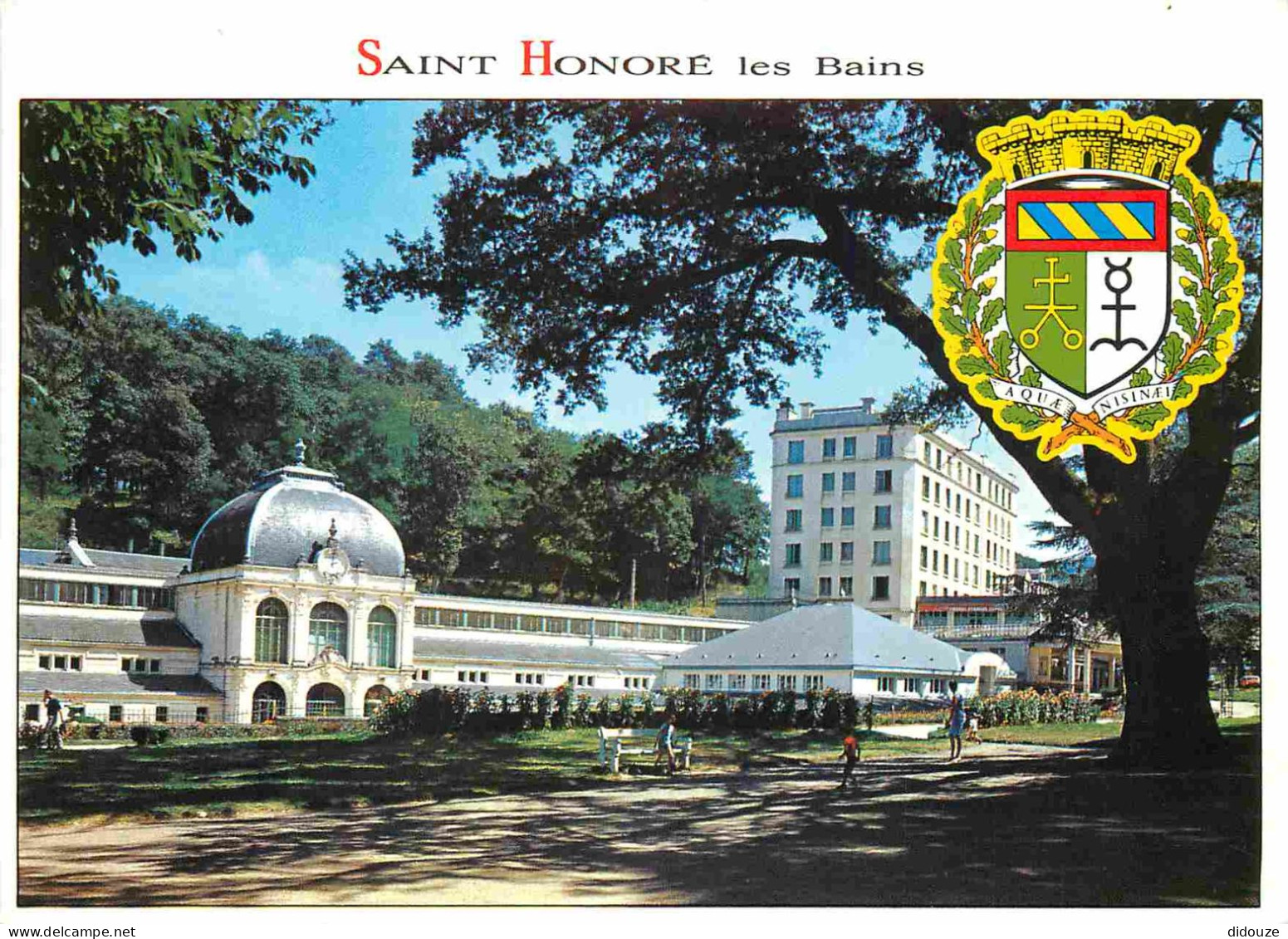 58 - Saint Honoré Les Bains - Etablissement Thermal - Blasons - CPM - Flamme Postale - Voir Scans Recto-Verso - Saint-Honoré-les-Bains