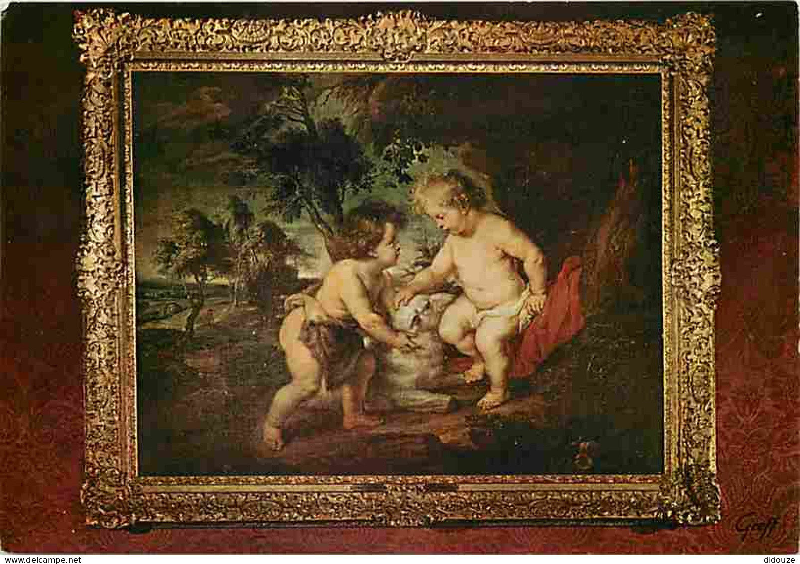 Art - Peinture Religieuse - Rubens - L'Enfant Jésus Et Saint Jean - Château De Chenonceaux - CPM - Voir Scans Recto-Vers - Paintings, Stained Glasses & Statues