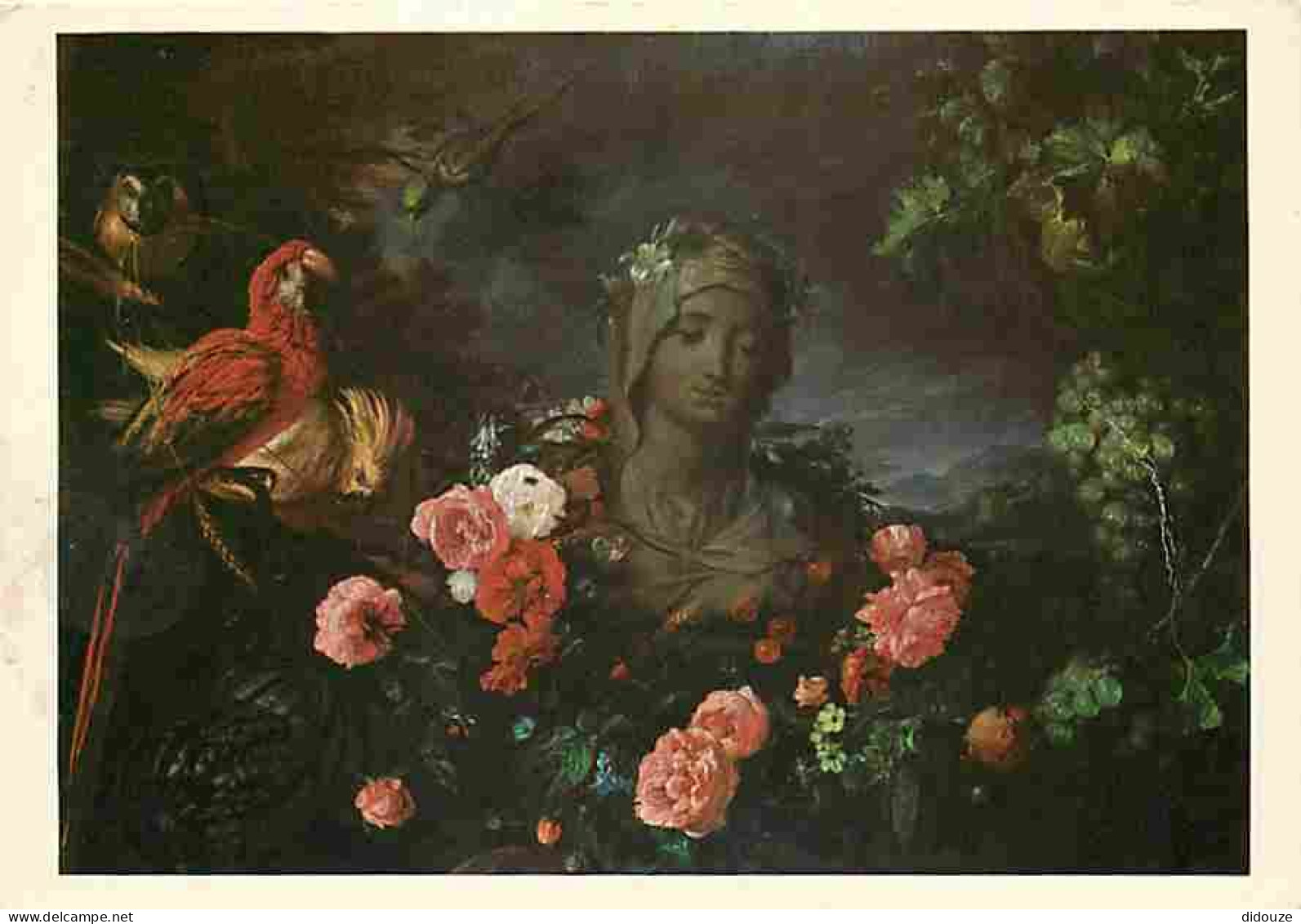 Art - Peinture Religieuse - Jean David De Heem - Vierge Et Guirlande - CPM - Voir Scans Recto-Verso - Gemälde, Glasmalereien & Statuen