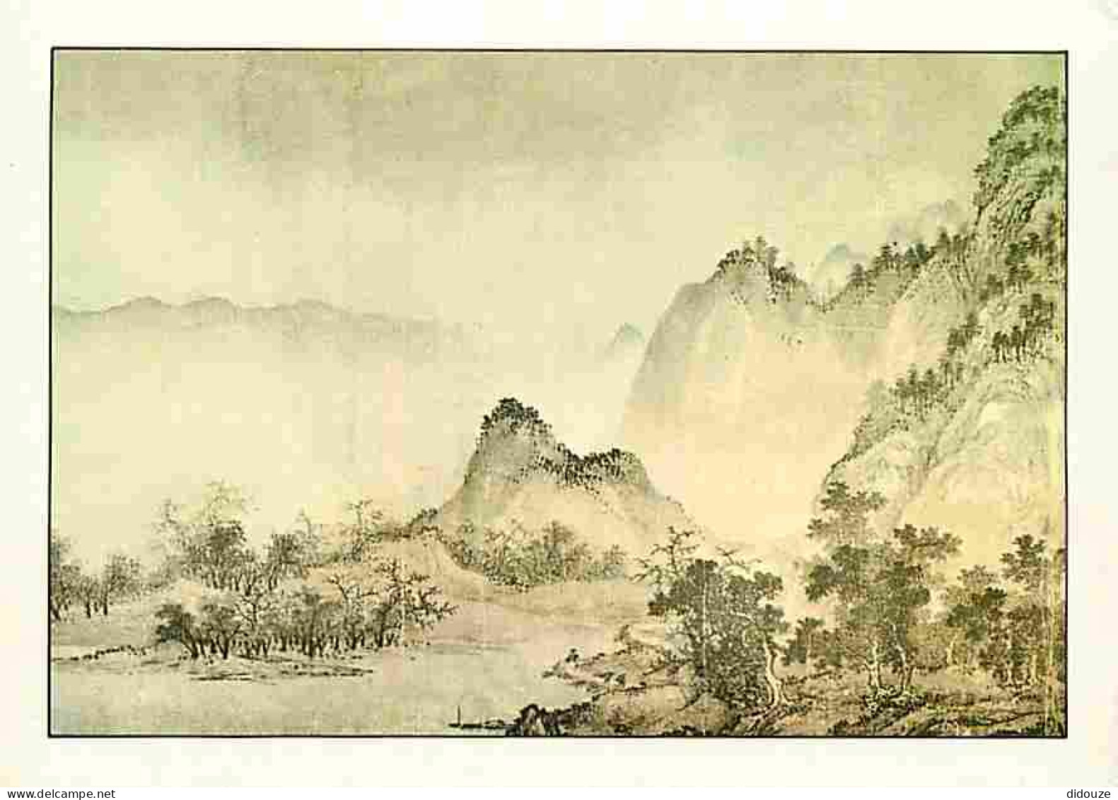 Art - Peinture - Tong Yuan - Journée Claire Dans La Vallée - Description Du Tableau Au Dos - CPM - Voir Scans Recto-Vers - Pintura & Cuadros