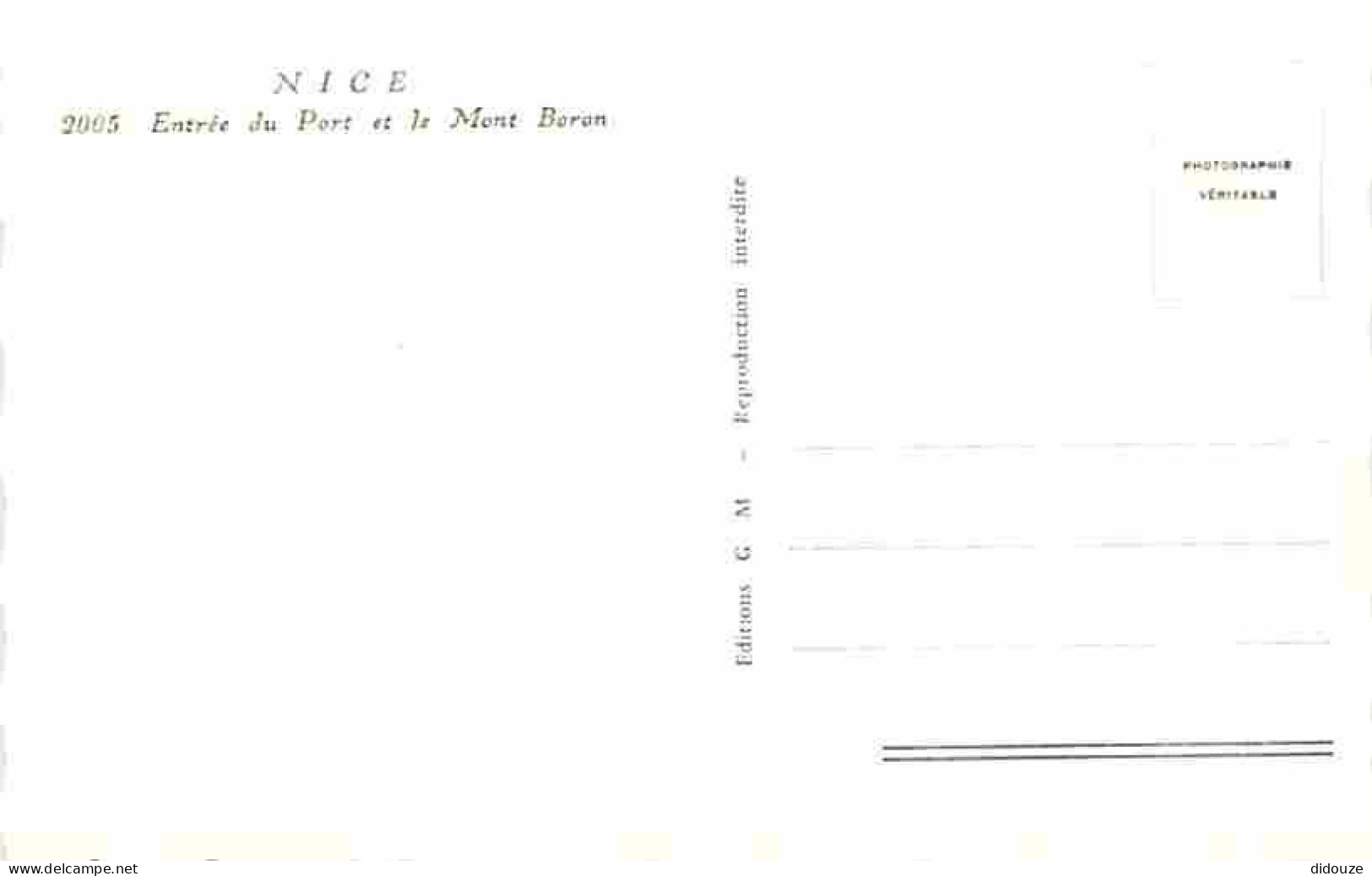 06 - Nice - Entrée Du Port Et Le Mont Boron - CPM - Voir Scans Recto-Verso - Navigazione – Porto