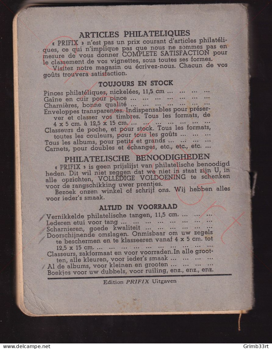 Prifix - Catalogue Illustré Des Timbres-poste De Belgique - Congo Belge - Ruanda - Urundi - 1943 - Bélgica