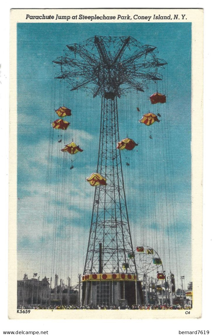 Etats Unis -  Parachute Jump At Steeplechase Park  , Coney Island - Autres & Non Classés