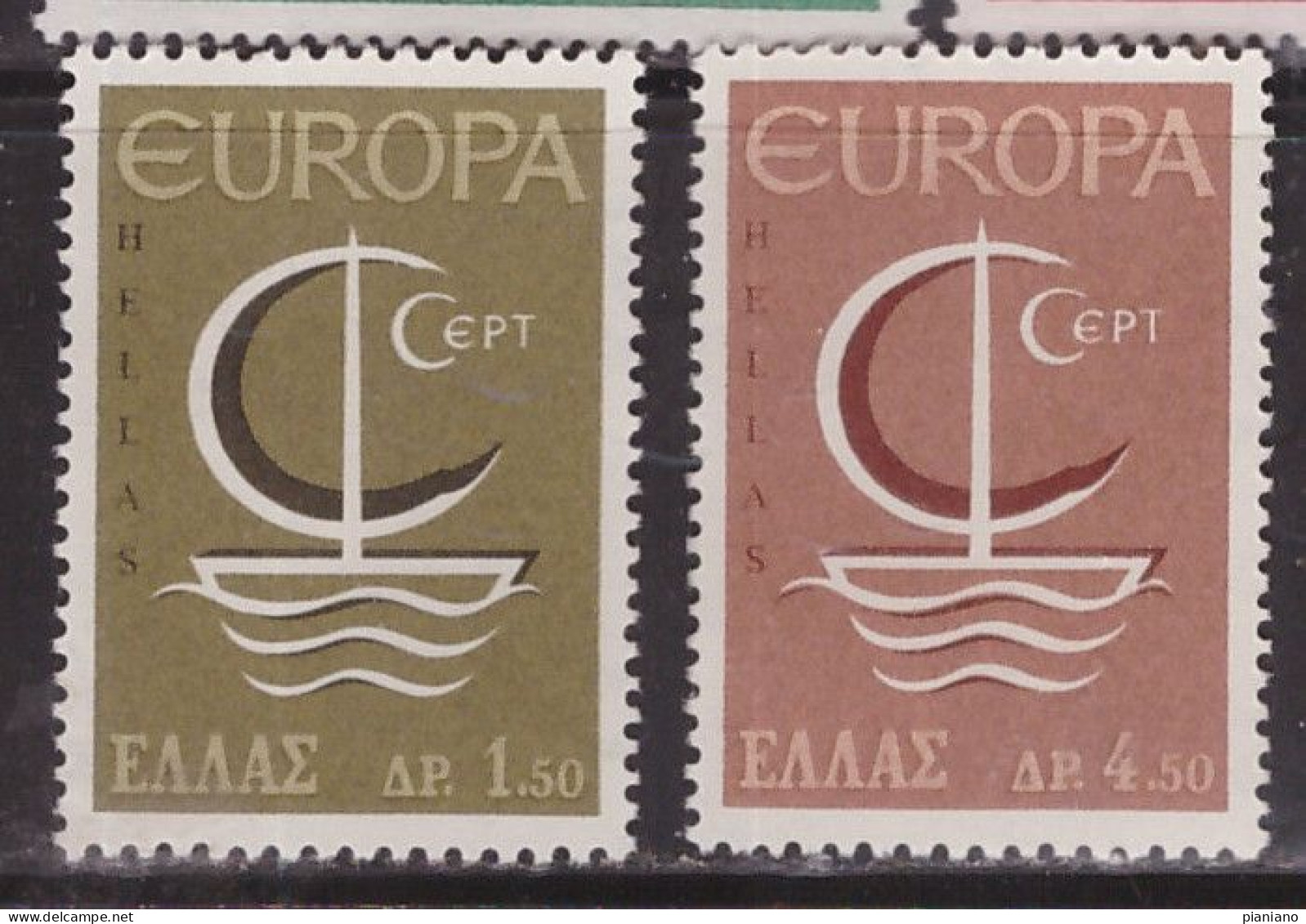 ClasCept+Stato - PIA - GRECIA  - 1966  : Europa  - (Yv  897-98) - 1966
