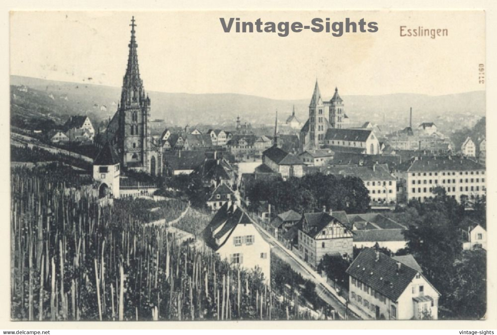 Esslingen A.N. / Germany: Partial View - Church (Vintage PC 1912) - Esslingen