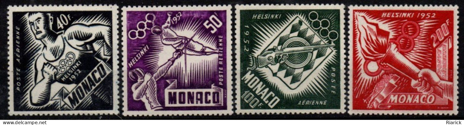 MONACO 1952 PA Yv 51/54  MNH Neufs** - - Posta Aerea