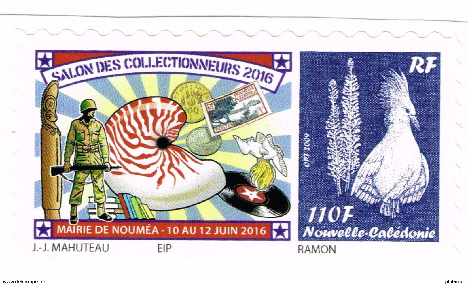 NOUVELLE CALEDONIE NEW CALEDONIA Timbre A Moi Personnalis Public YT 1276A TPNC36 Salon Paris Nautile 2015 Ramon Neuf B - Unused Stamps