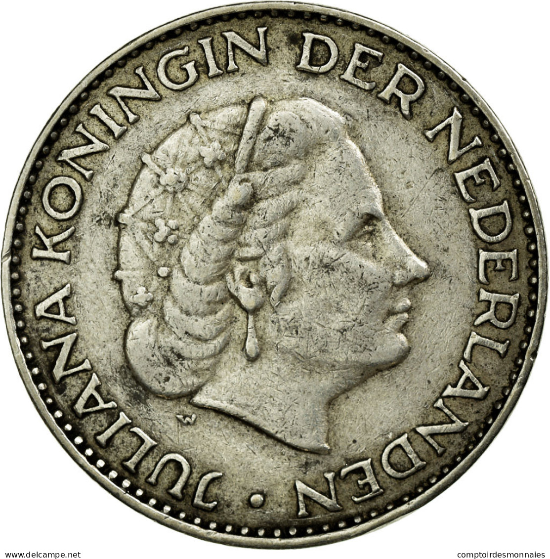Monnaie, Pays-Bas, Juliana, Gulden, 1958, TTB, Argent, KM:184 - 1948-1980: Juliana