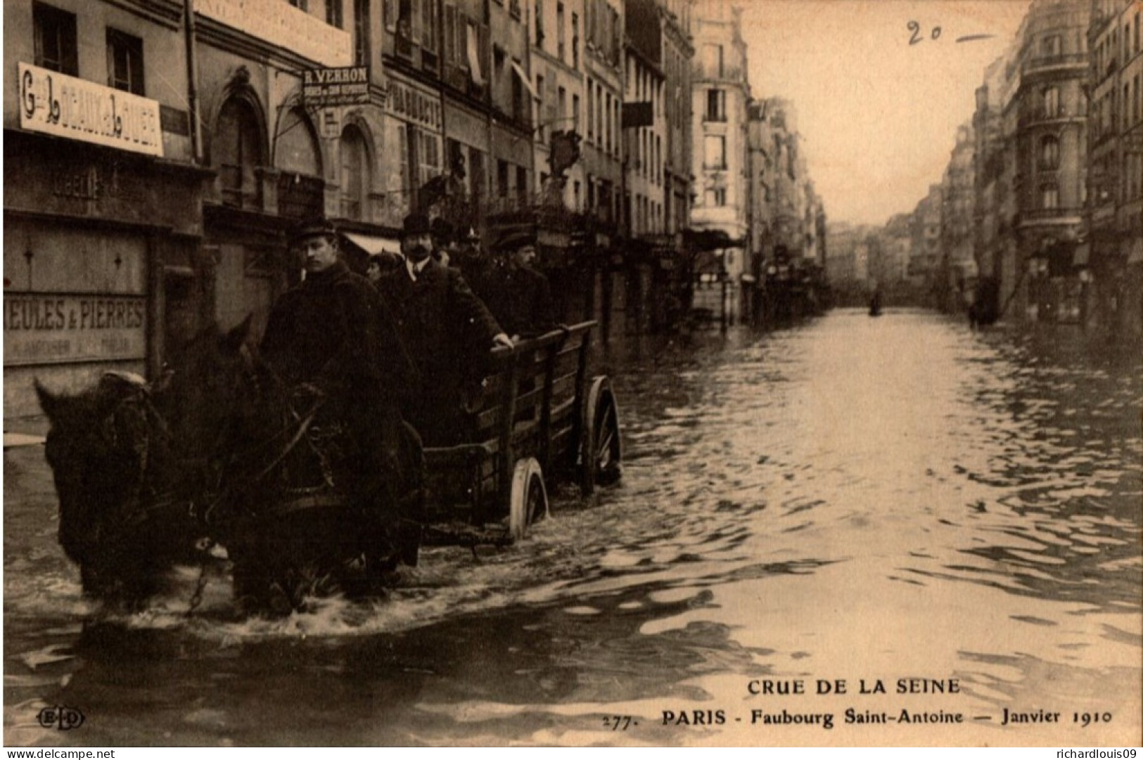 PARIS INODATION CRUE DELA SEINE - Inondations De 1910