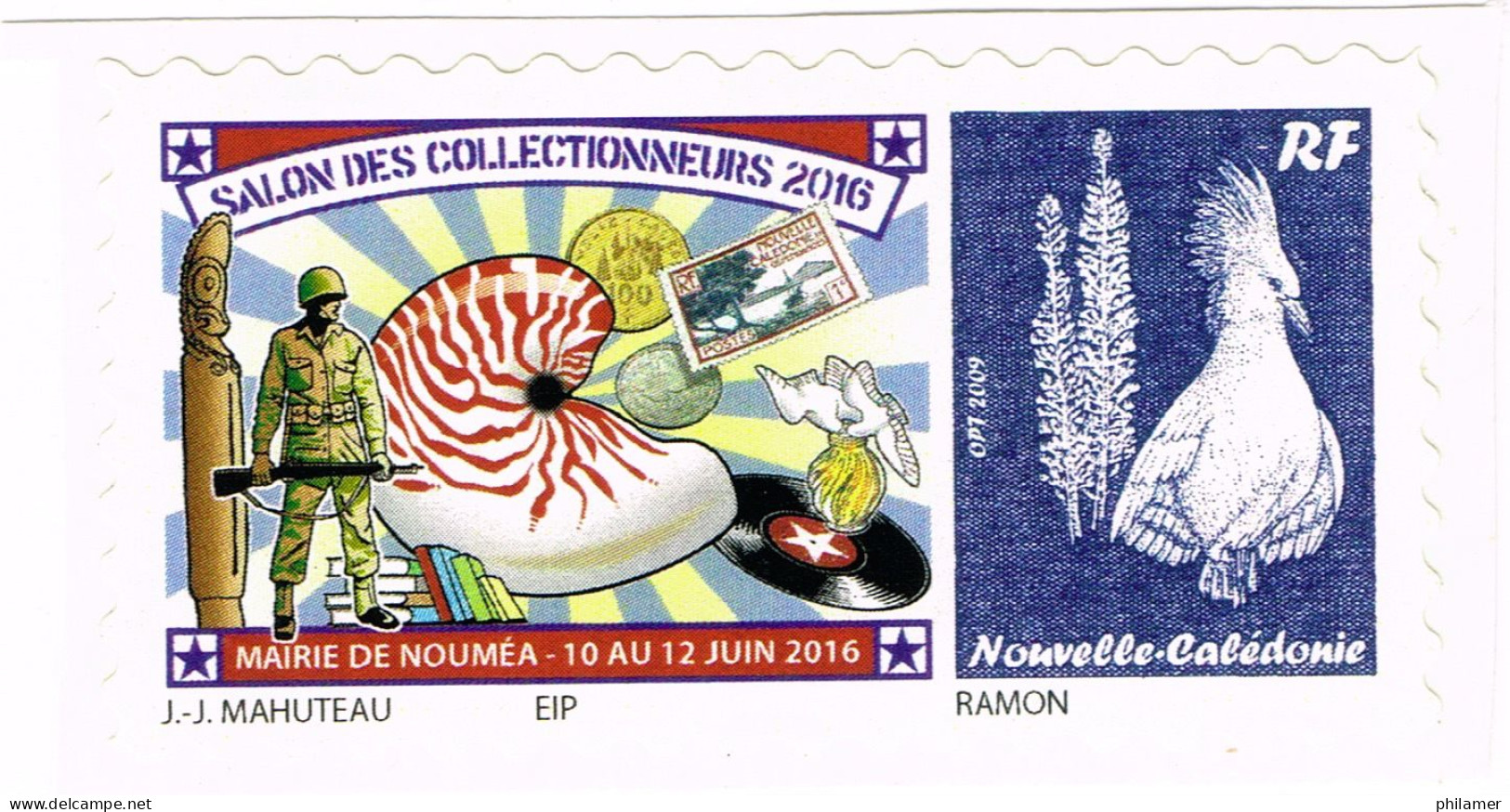 NOUVELLE CALEDONIE NEW CALEDONIA Timbre A Moi Personnalis Public YT 1276 TPNC35 Salon Paris Nautile 2015 Ramon Neuf B - Unused Stamps