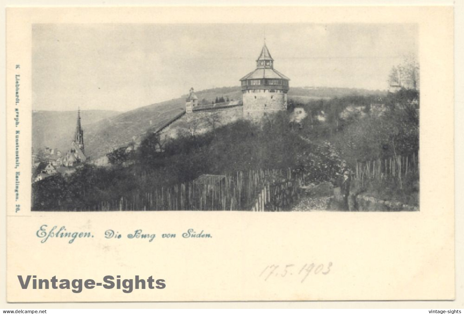 Esslingen A.N. / Germany: Die Burg Von Süden (Vintage PC 1903) - Esslingen