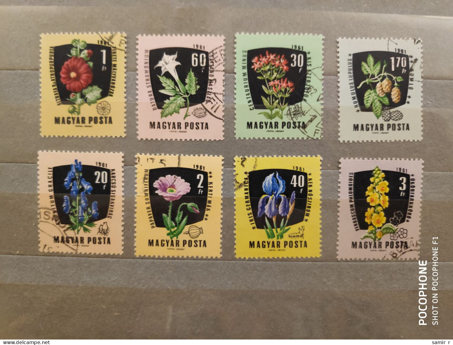 1961	Hungary	Flowers (F89) - Gebruikt