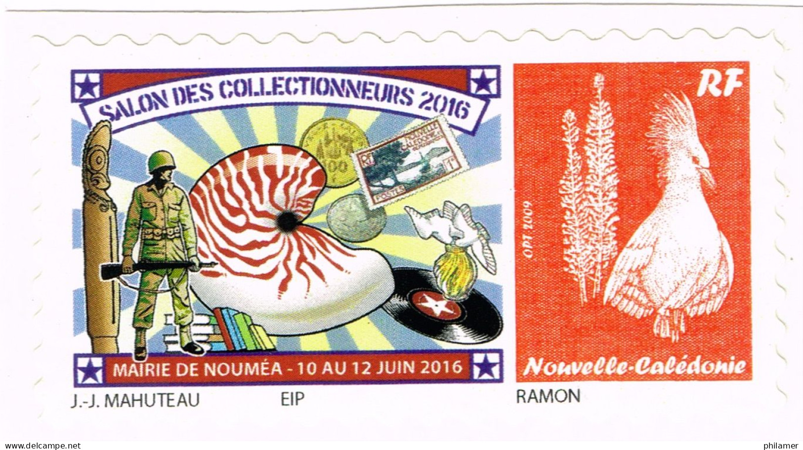 NOUVELLE CALEDONIE NEW CALEDONIA Timbre A Moi Personnalis Public YT 1275 TPNC34 Salon Paris Nautile 2015 Ramon Neuf B - Nuevos