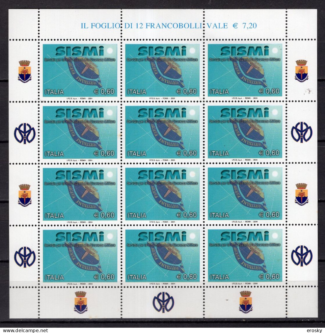 A1528 - ITALIA MINIFOGLIO Ss N°16 ** SISMI ( Registered Shipment Only ) - Blocks & Sheetlets