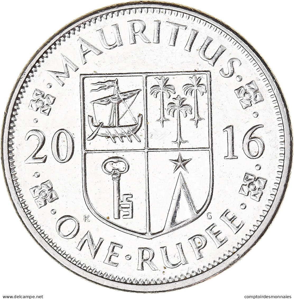Monnaie, Maurice, Rupee, 2016 - Mauricio