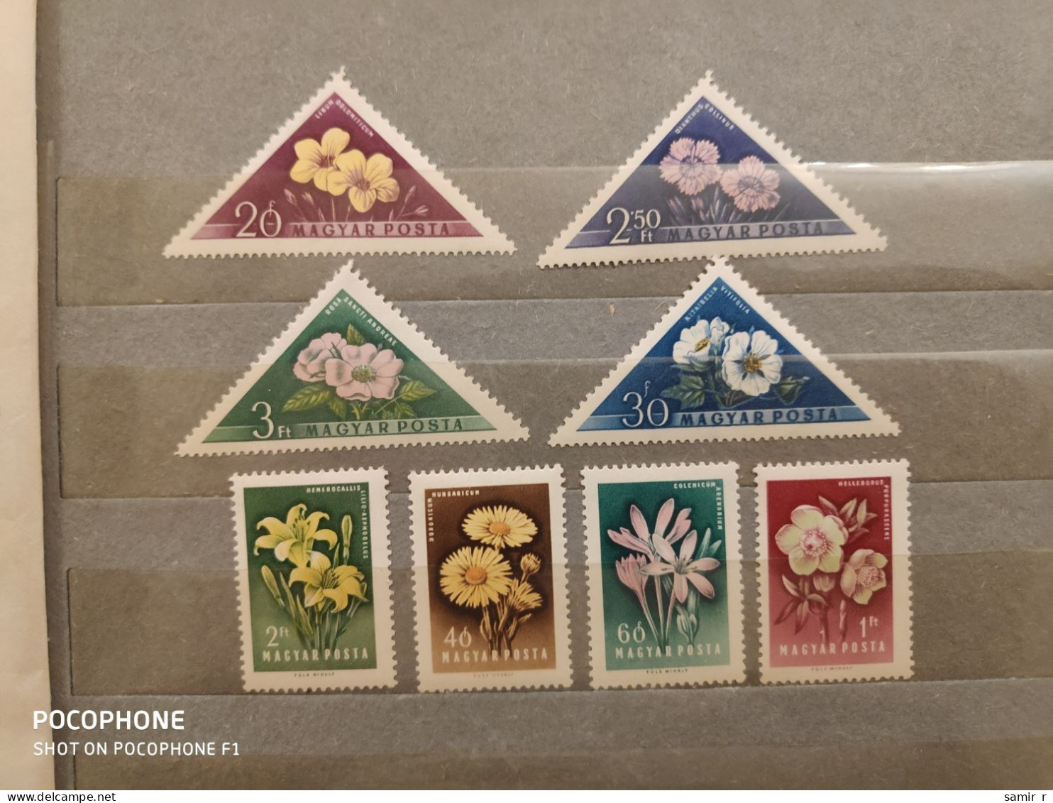 1958	Hungary	Flowers (F89) - Unused Stamps