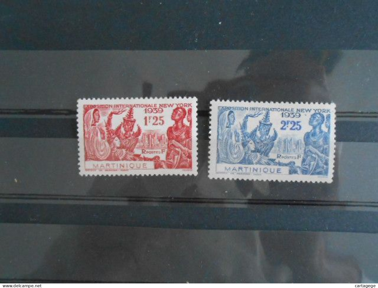 MARTINIQUE YT 168/169 EXPOSITION DE NEW-YORK* - Unused Stamps