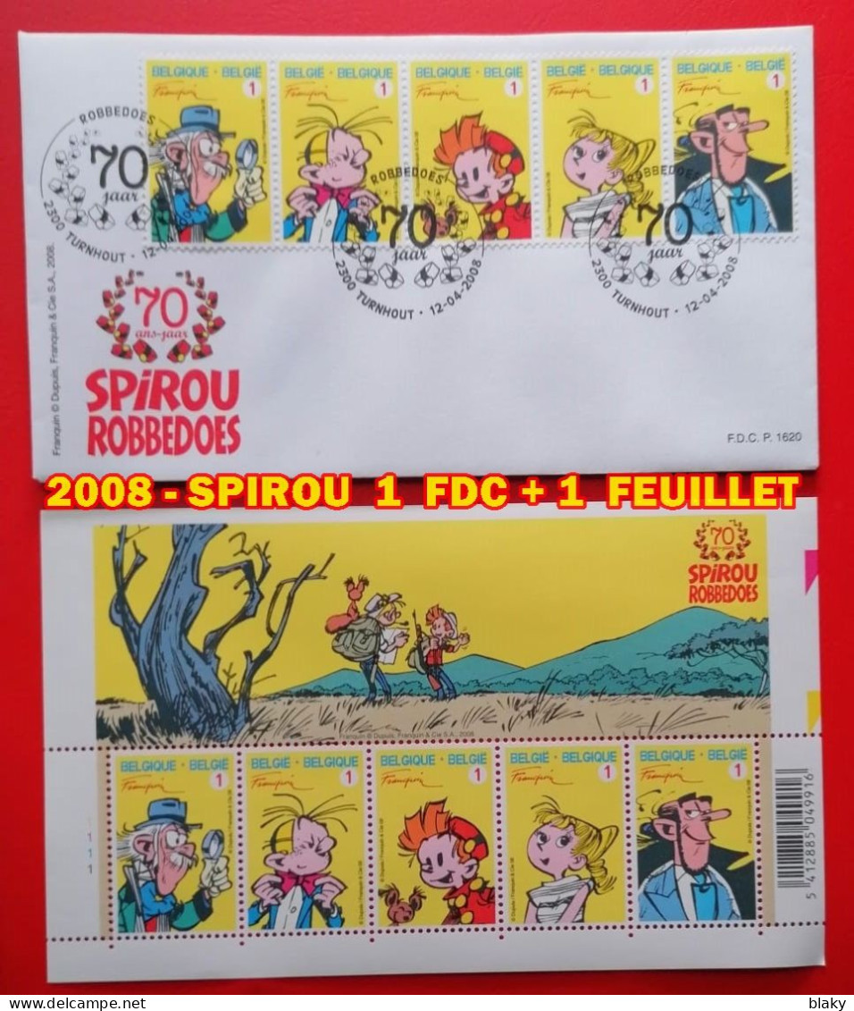 2008 - SPIROU  1  FDC + 1  FEUILLET - 2001-2010