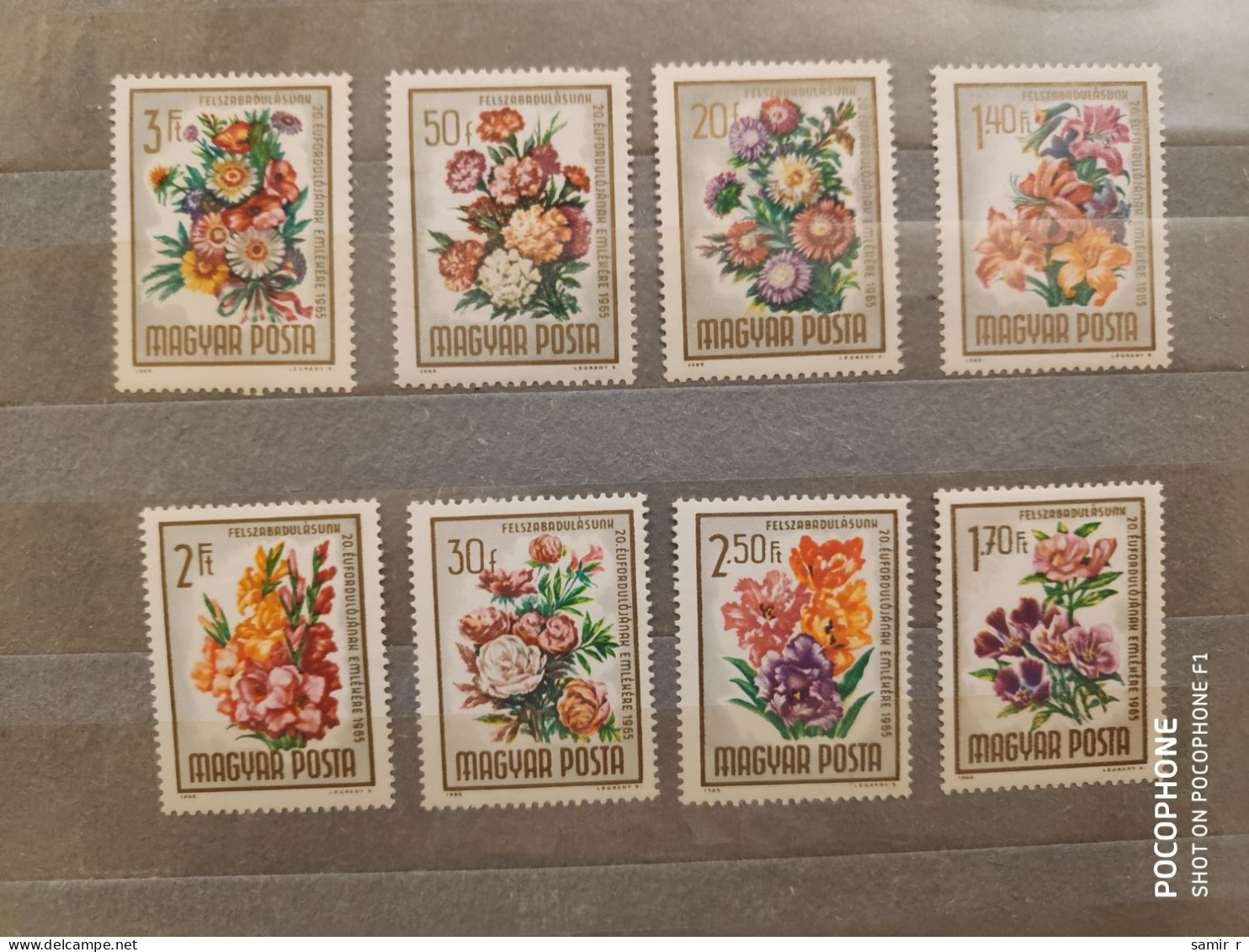 1965	Hungary	Flowers (F89) - Unused Stamps