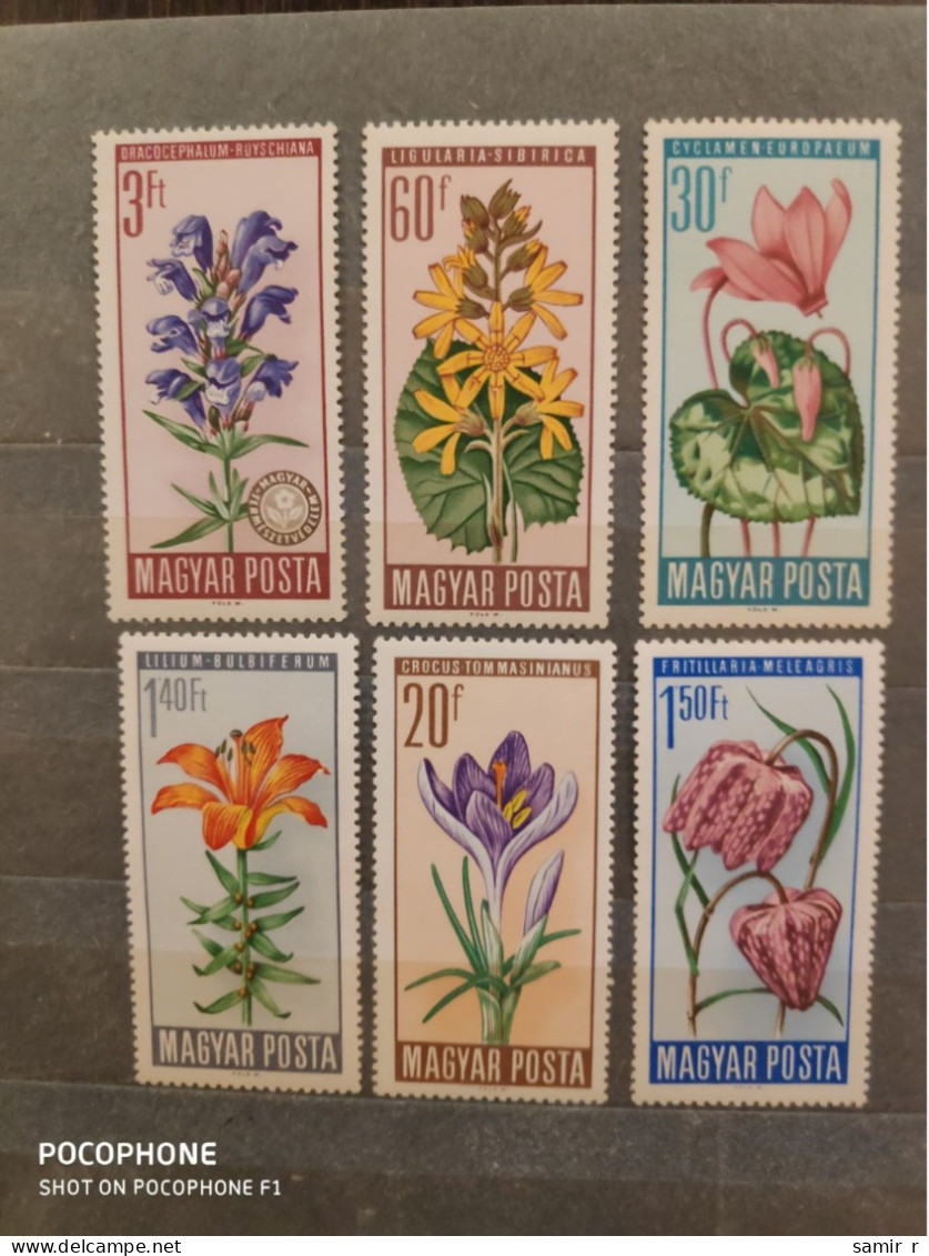 1966	Hungary	Flowers (F89) - Unused Stamps