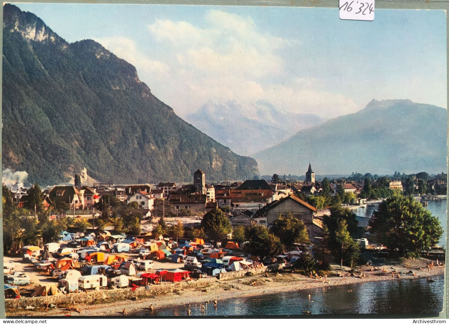 Villeneuve (Vaud) - Le Camping Du Léman Et Les Maisons Environnantes (16'324) - Villeneuve