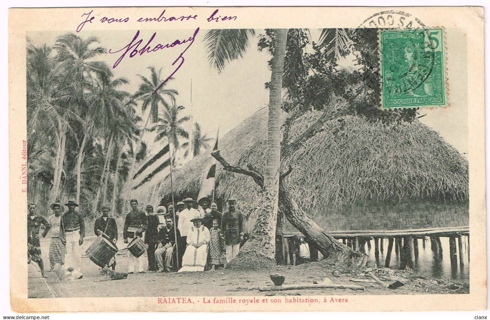 TAHITI 1907 Raiatea - Famille Royale - Polynésie Française