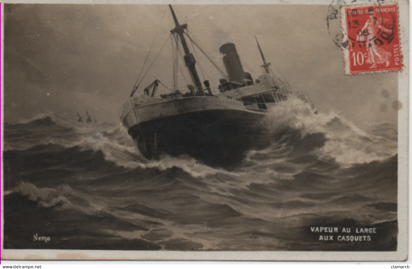 BATEAUX-Vapeur Au Large Aux Casquets - Nemo - Koopvaardij