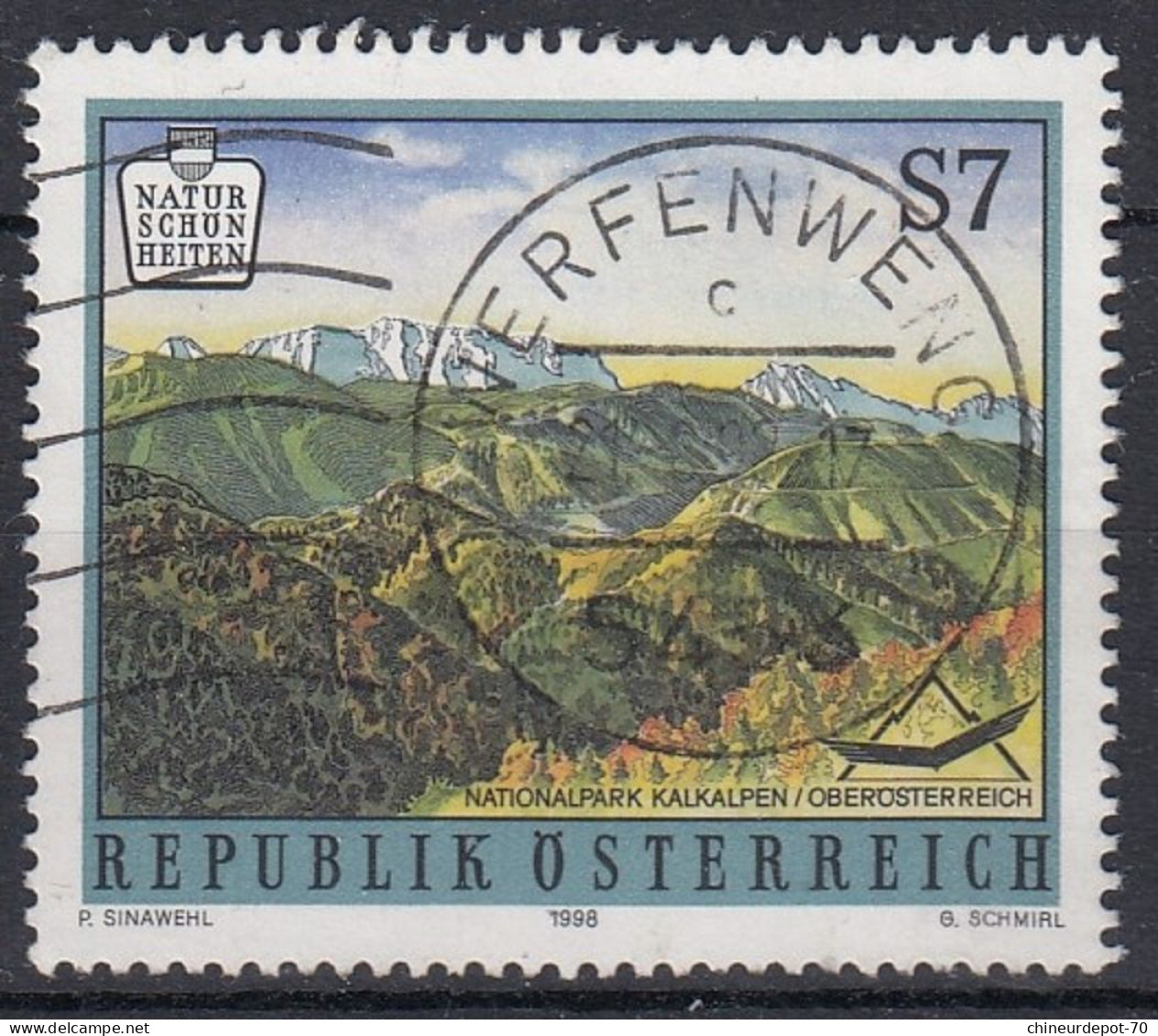 NATIONALPARK KALKALPEN 1998 Cachet Werfenweng - Gebraucht