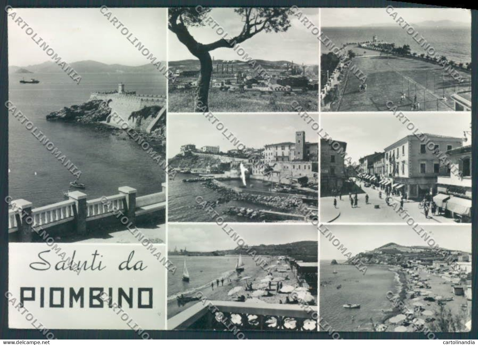 Livorno Piombino Saluti Da Foto FG Cartolina ZF3752 - Livorno