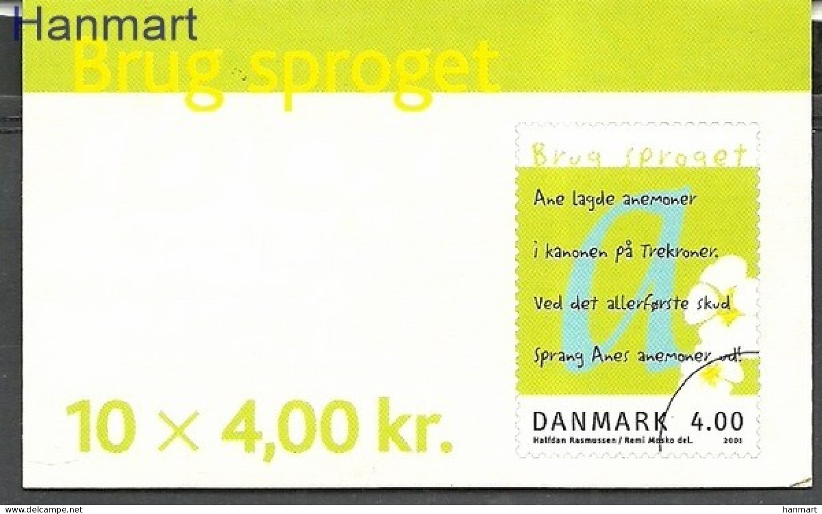 Denmark 2001 Mi Mh 1272 MNH  (ZE3 DNMmh1272) - Other & Unclassified