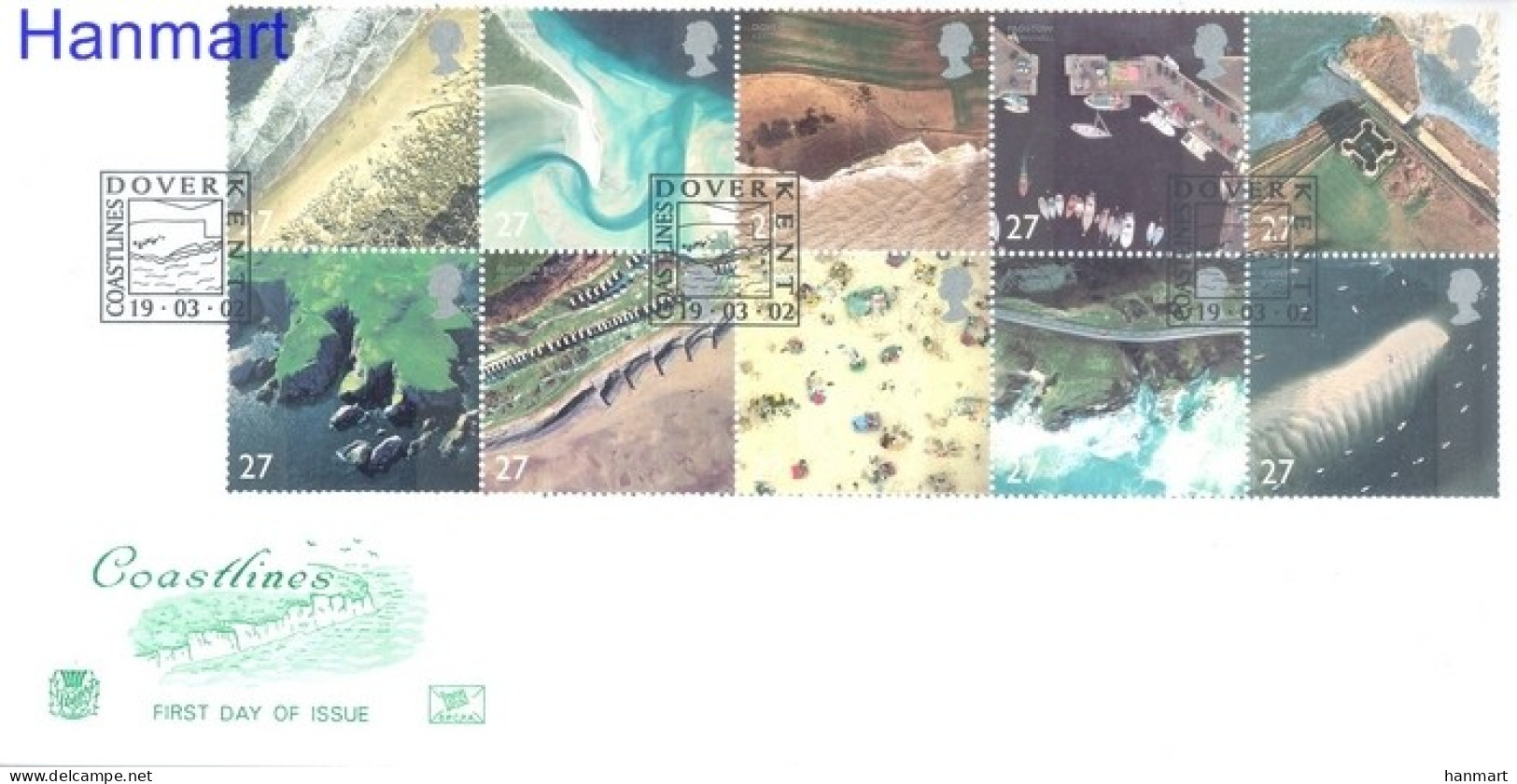 United Kingdom Of Great Britain & Northern Ireland 2002 Mi 1993-2002 FDC  (FDC ZE3 GBR1993-2002) - Other & Unclassified