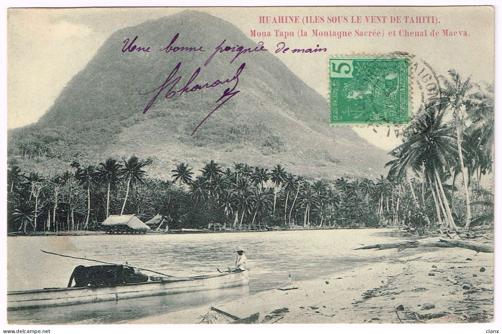TAHITI 1907 Huahine - Mona Tapu - Polynésie Française
