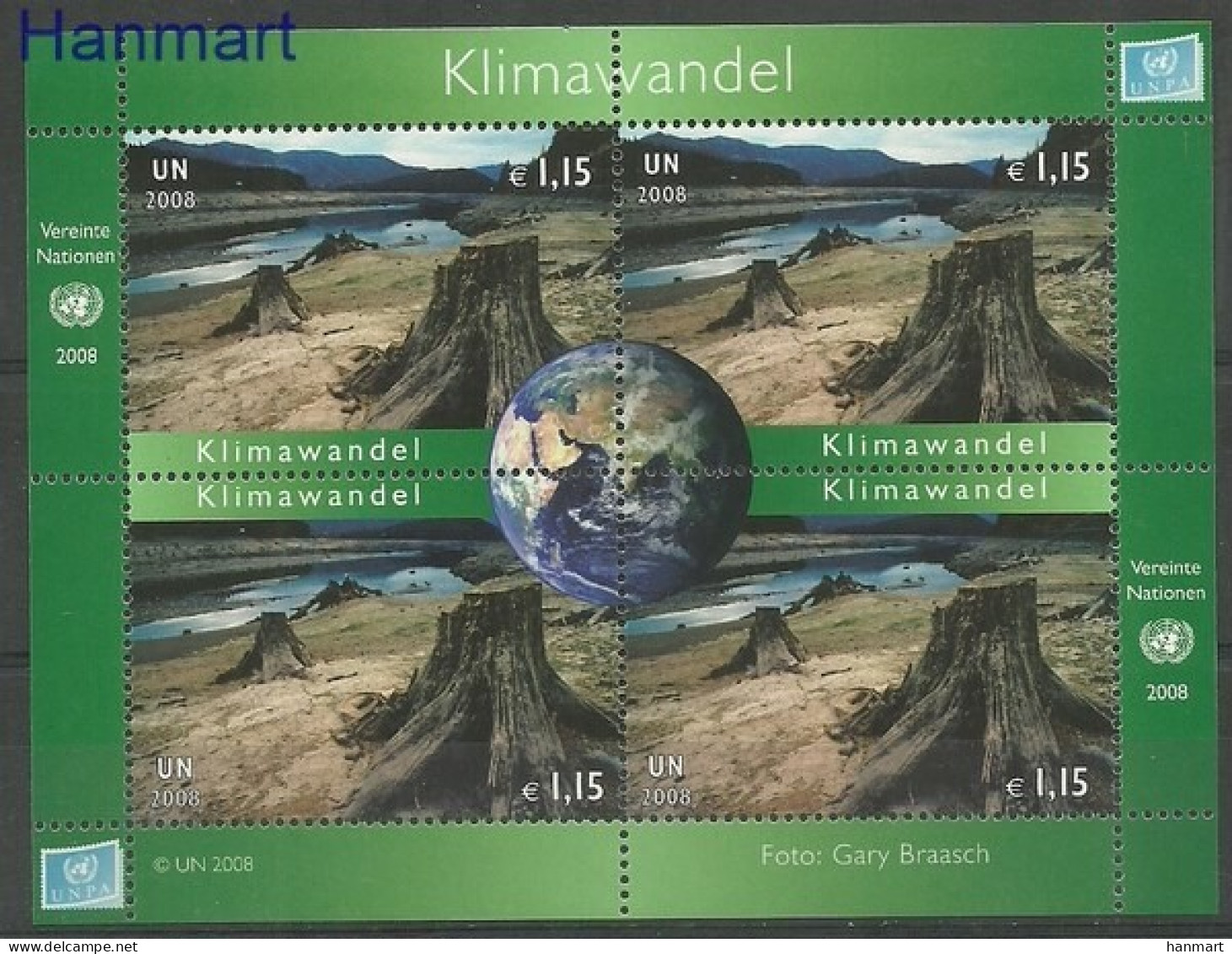 UNO Vienna 2008 Mi Block 24 MNH  (ZE1 UNVbl24) - Trees