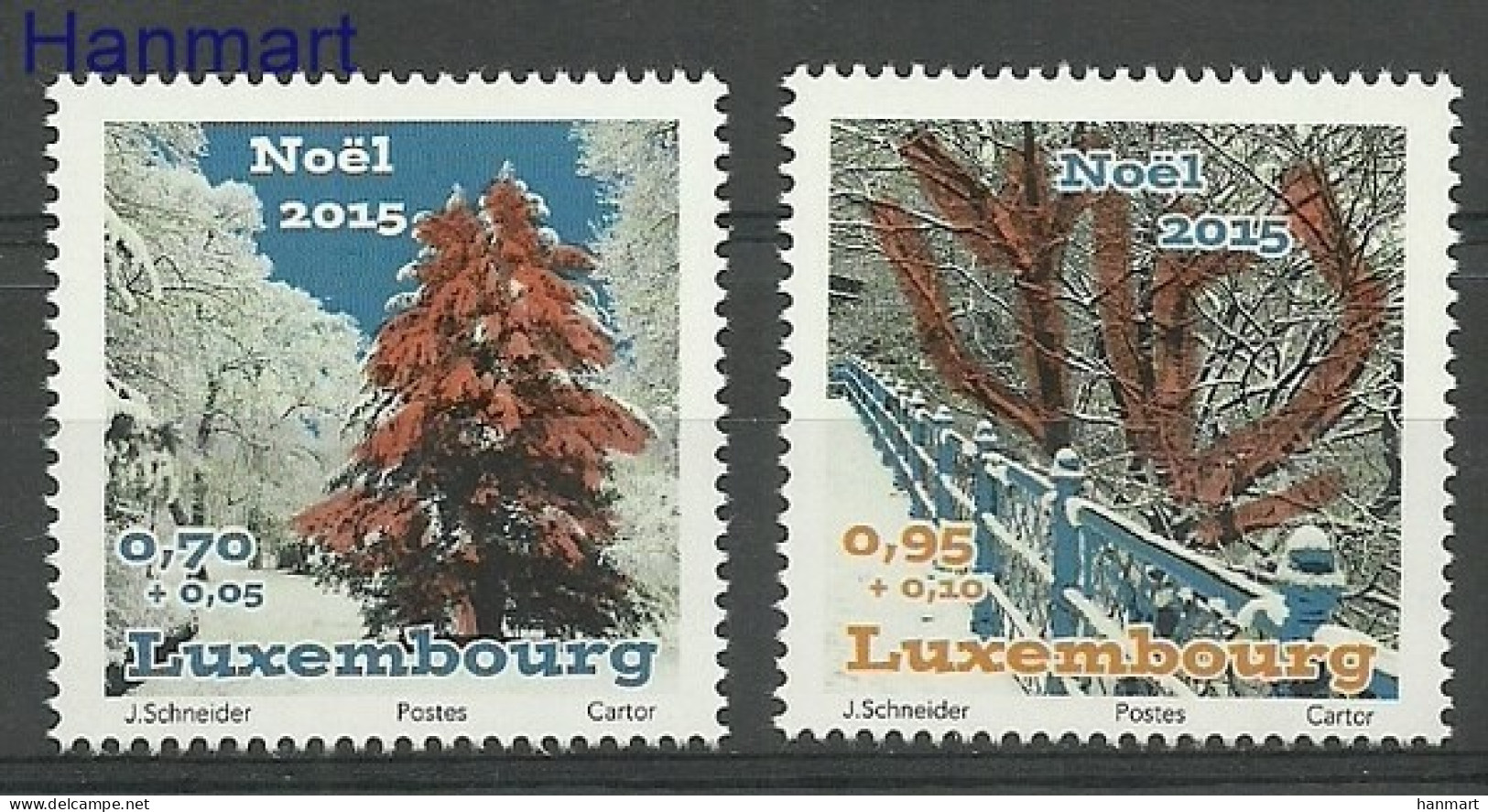 Luxembourg 2015 Mi 2069-2070 MNH  (ZE3 LXB2069-2070) - Trees