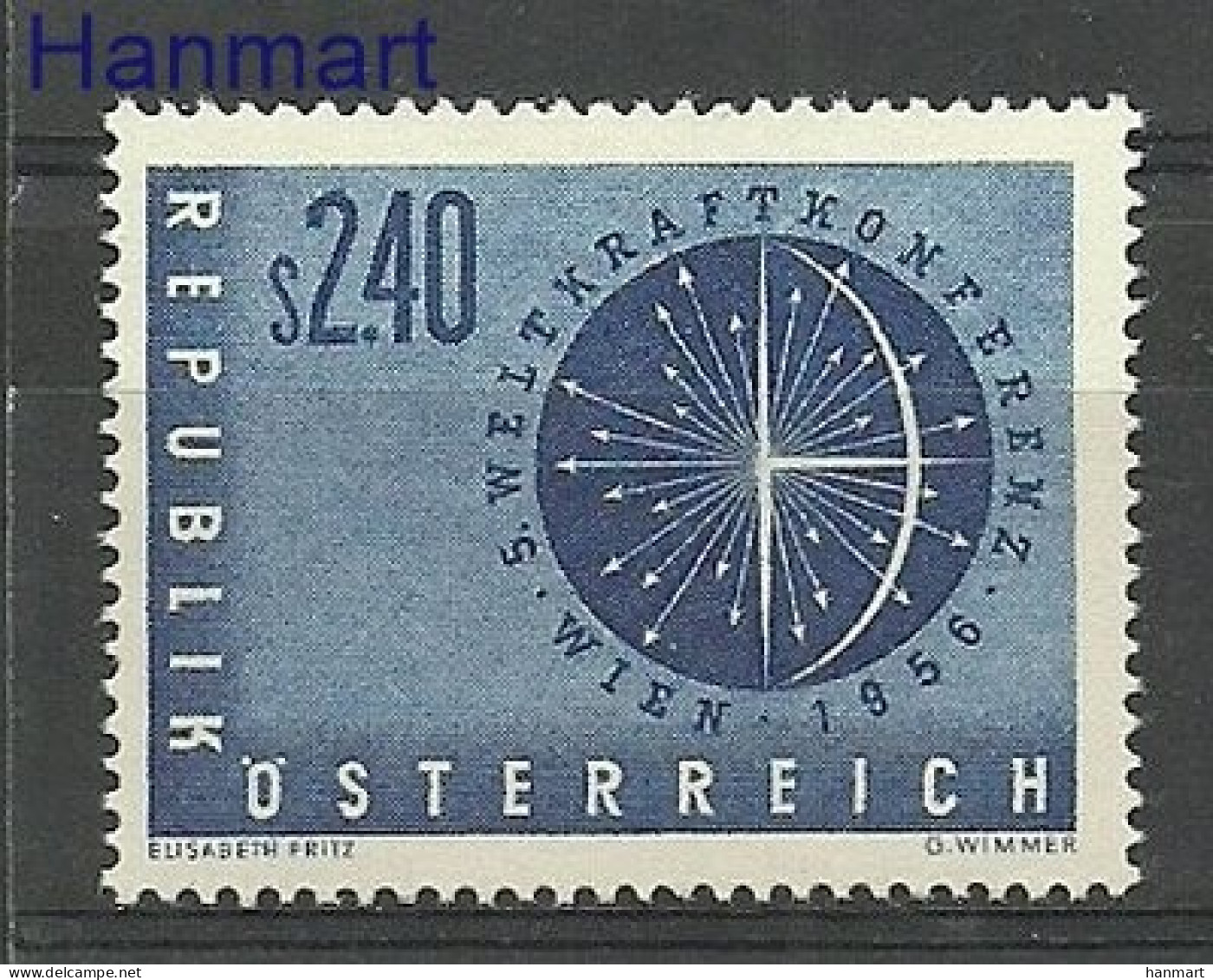 Austria 1956 Mi 1026 Mh - Mint Hinged  (PZE1 AST1026) - Other & Unclassified