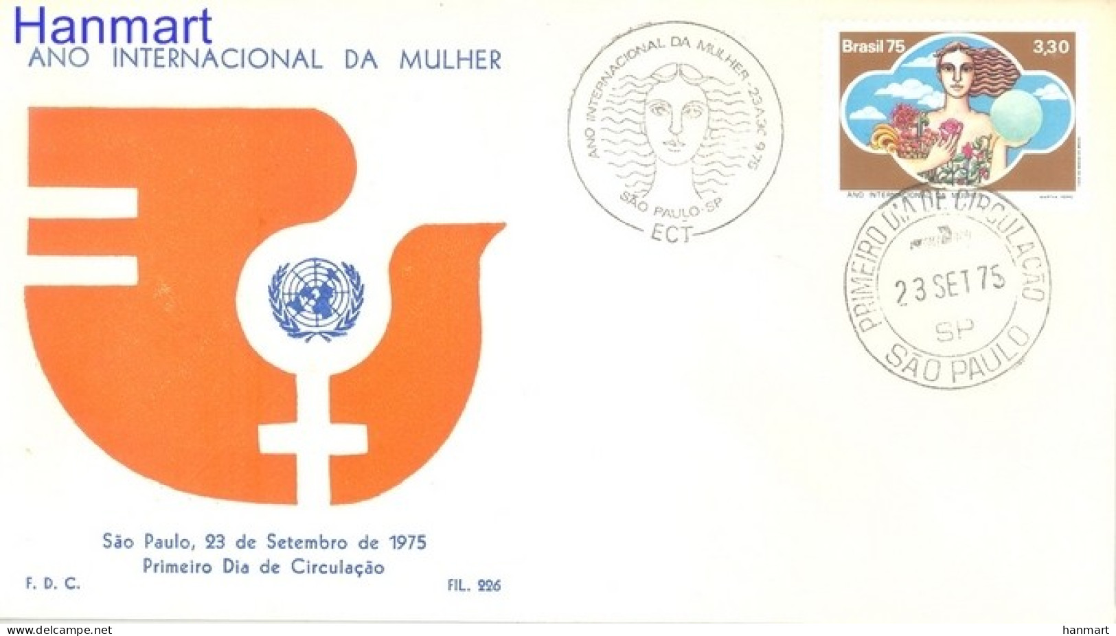 Brazil 1975 Mi 1504 FDC  (FDC ZS3 BRZ1504) - Beroemde Vrouwen