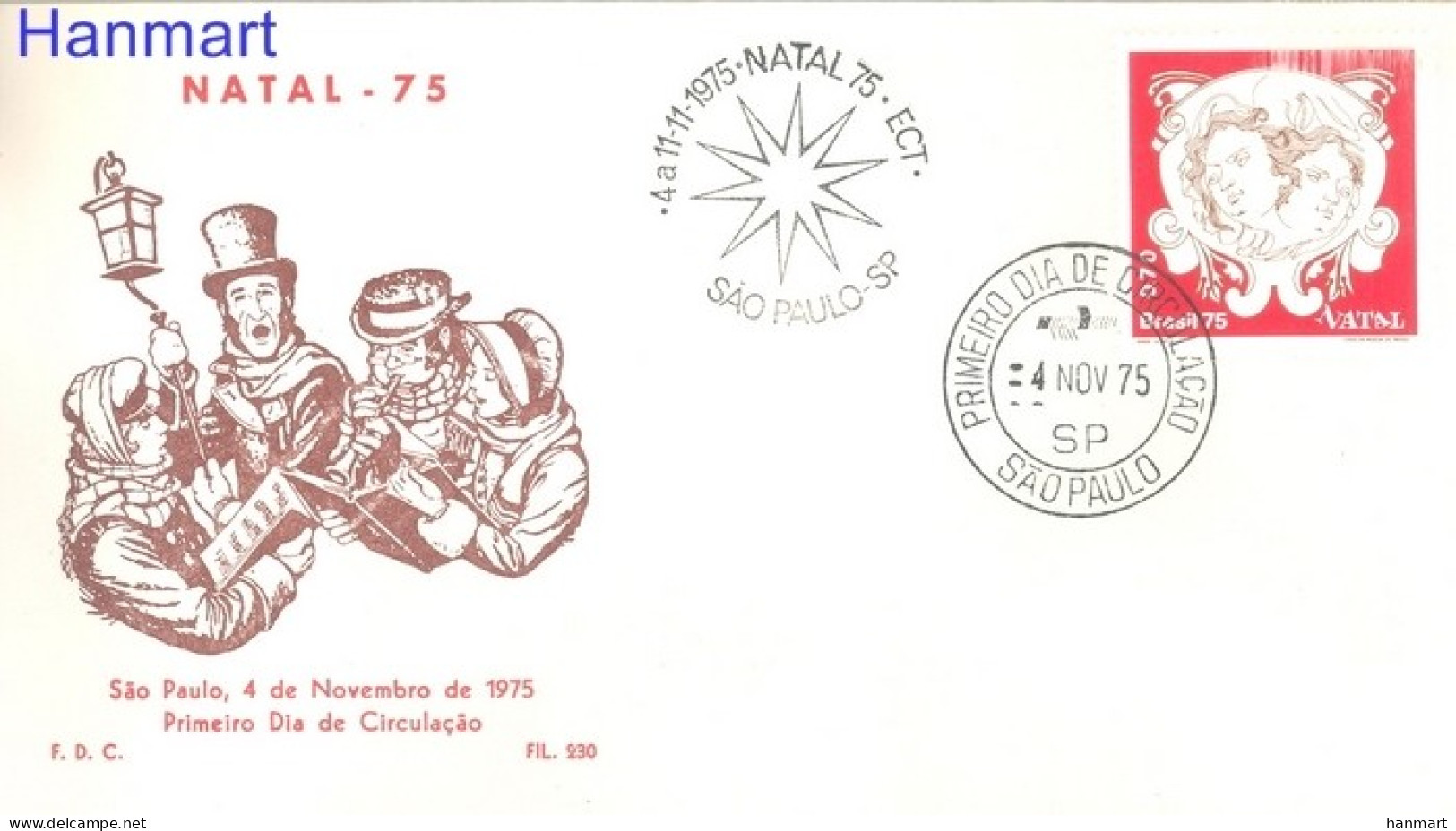 Brazil 1975 Mi 1510 FDC  (FDC ZS3 BRZ1510) - Christentum