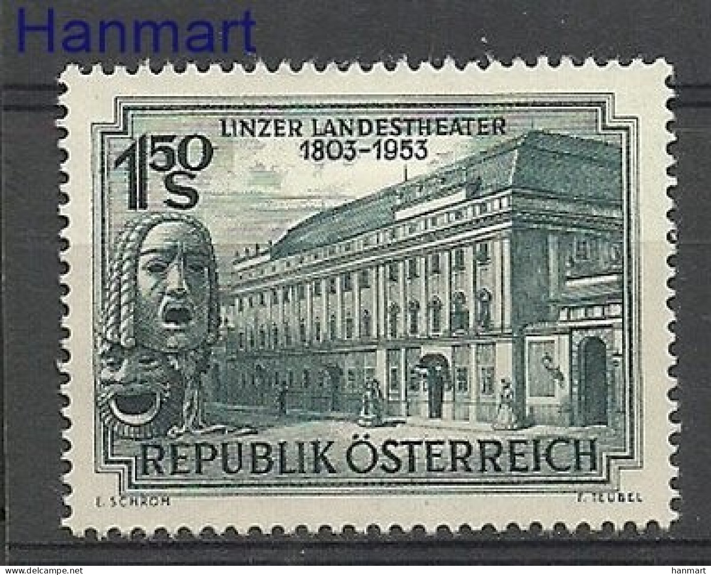 Austria 1953 Mi 988 Mh - Mint Hinged  (PZE1 AST988) - Andere