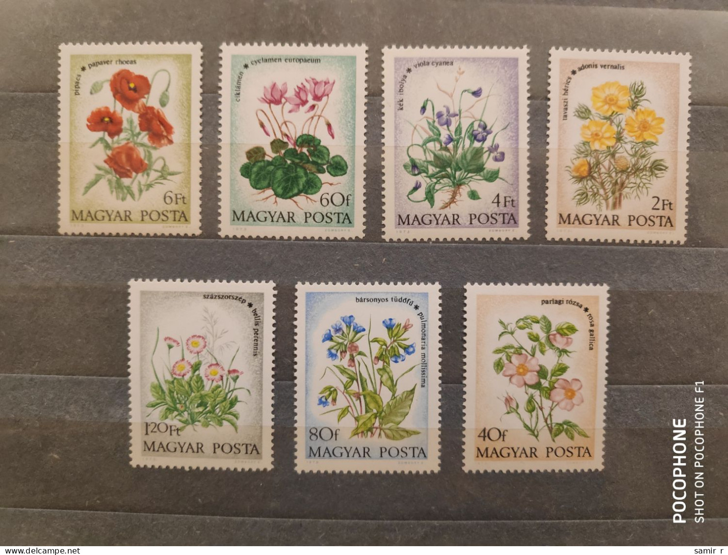 1972	Hungary	Flowers (F89) - Unused Stamps