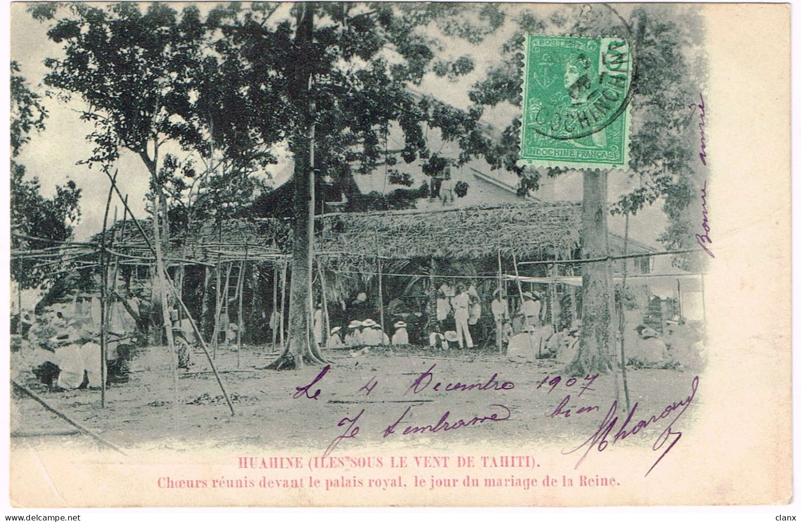 TAHITI 1907 Huahine - Choeurs Réunis - Polynésie Française