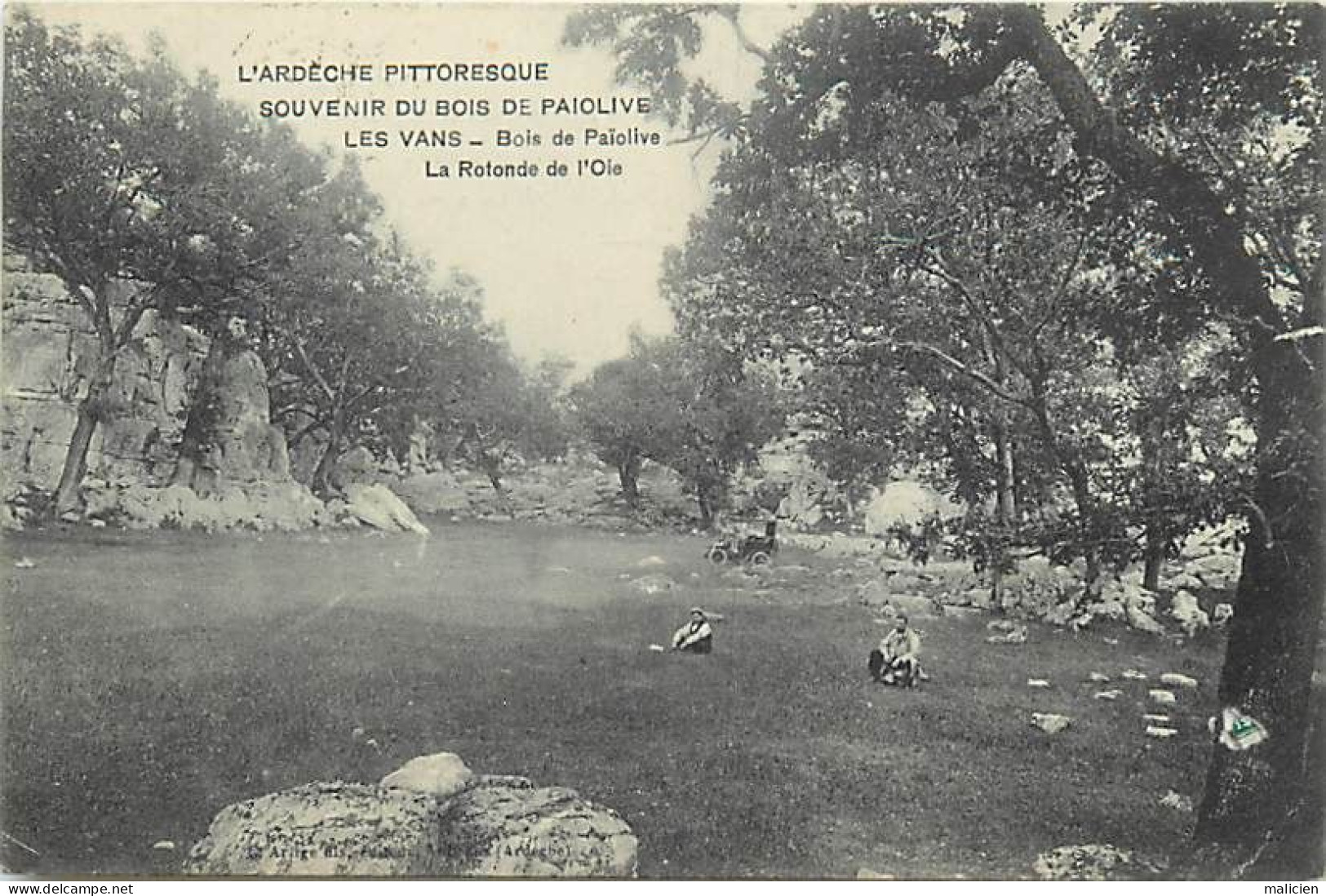 - Dpts Div.-ref-BN400- Ardèche - Les Vans - Souvenir Du Bois De Païolive - La Rotonde De L Oie - - Les Vans